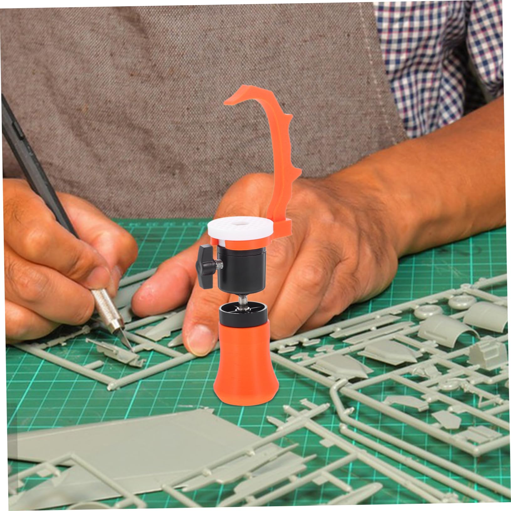 Artibetter 5 Stück -figurenmodell Malständer Modell-lackierständer Pinselständer Rotierende Bürstenhalter Drehstifthalter Rotierender Stifthalter Rotierende Anzeigeständer Plastik
