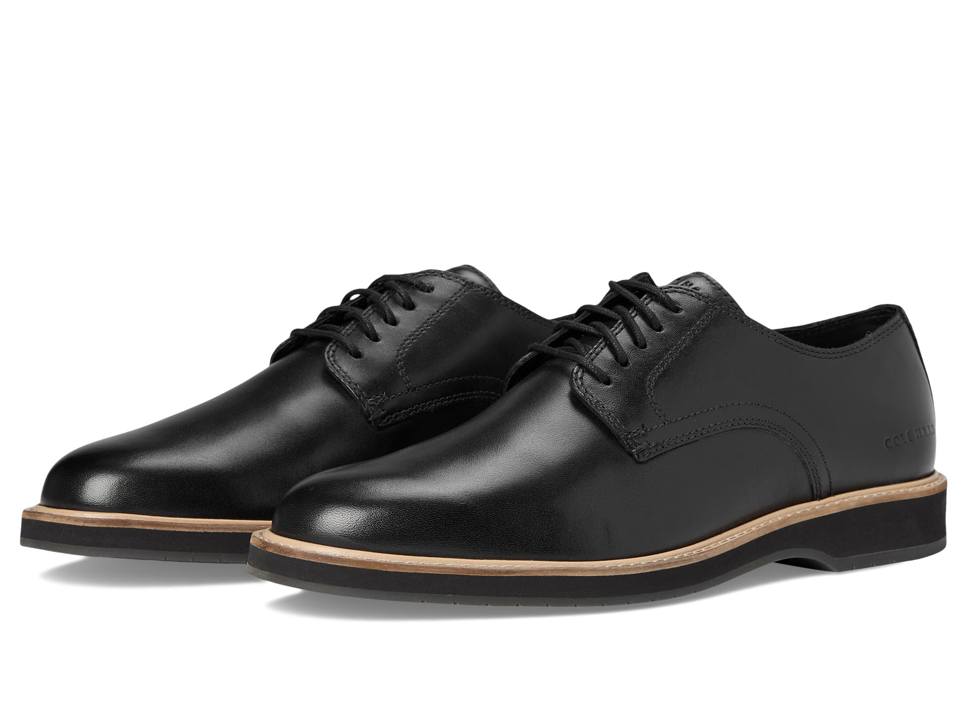 Cole Haan Men's Morse Grand Plain Toe Oxfords, Black/Black, 10.5 UK