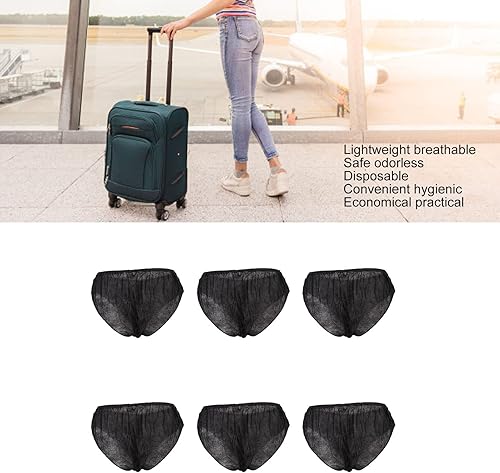Miniatura 4 de plplaaoo 50 piezas de ropa interior desechable, bragas desechables, unisex, talla única, se adapta a la mayoría de ropa interior de viaje portátil,