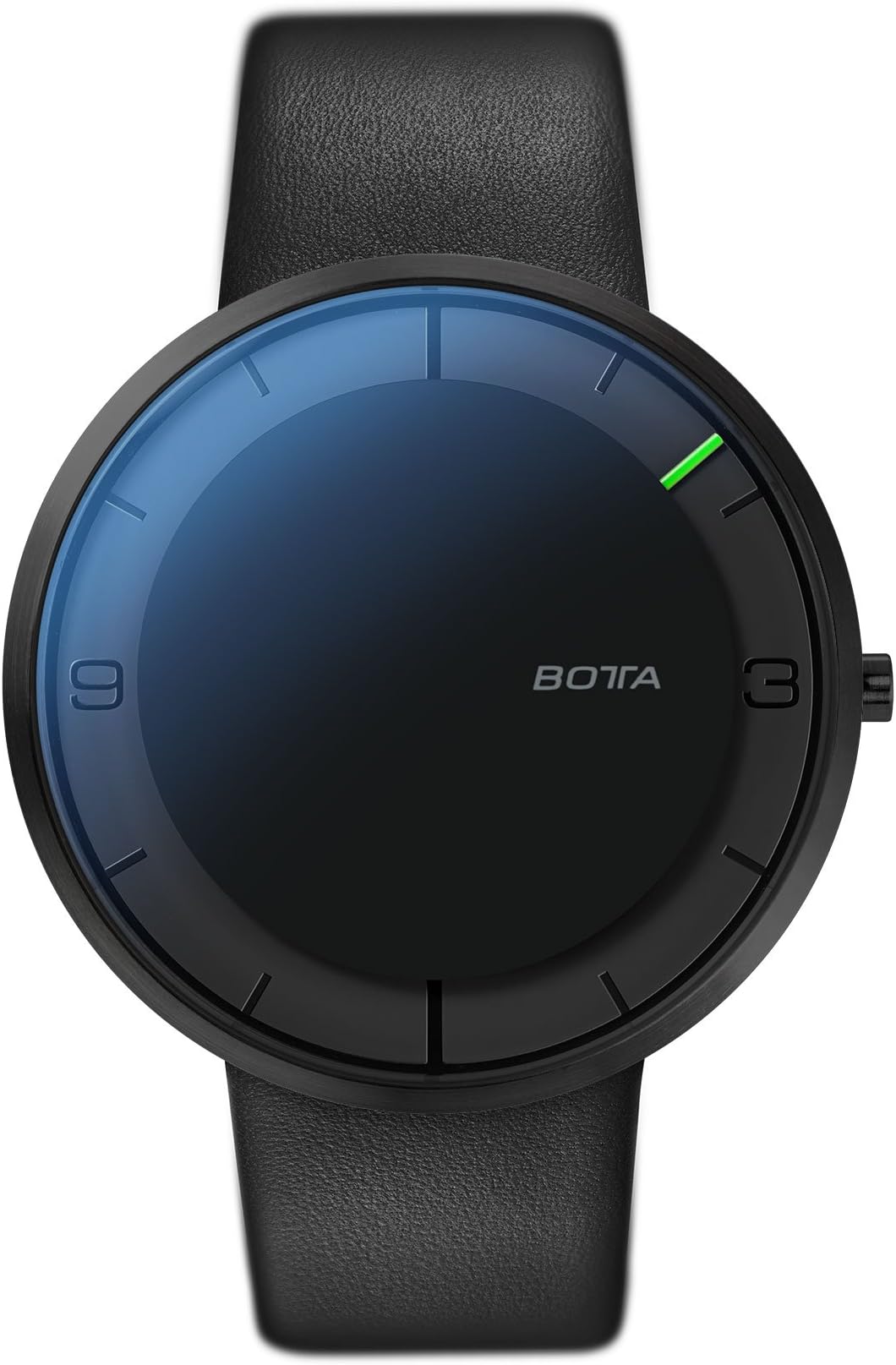 Botta Design NOVA Plus Men's Analogue Swiss Quartz One-Hand Watch with Leather Bracelet 750000