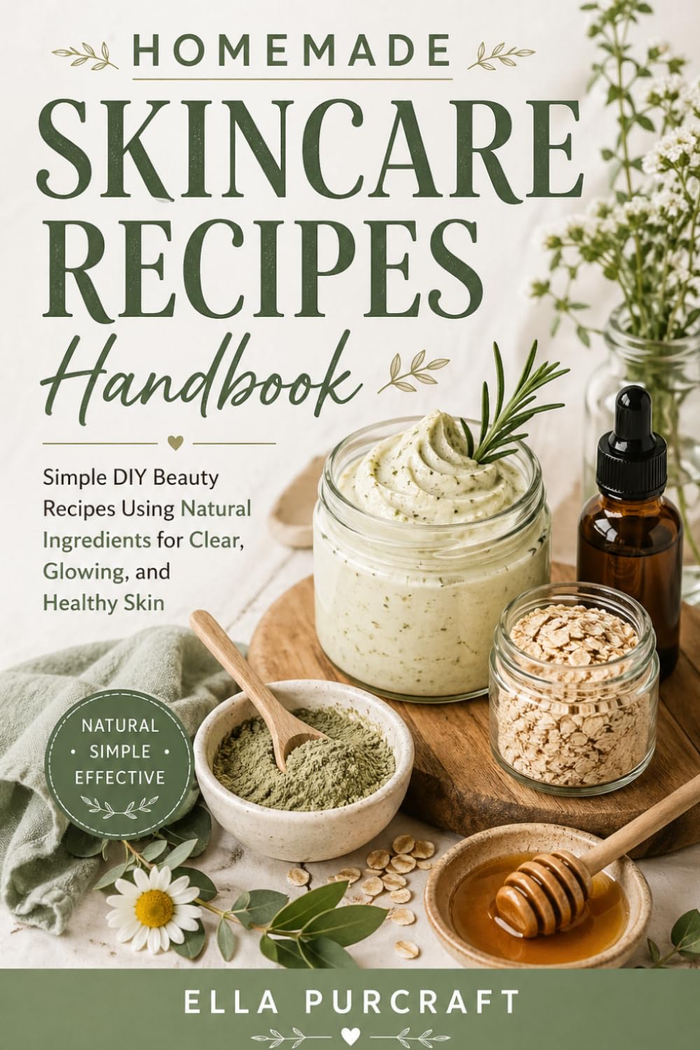 Homemade Skincare Recipes Handbook: Simple DIY Beauty Recipes Using Natural Ingredients for Clear, Glowing, and Healthy Skin