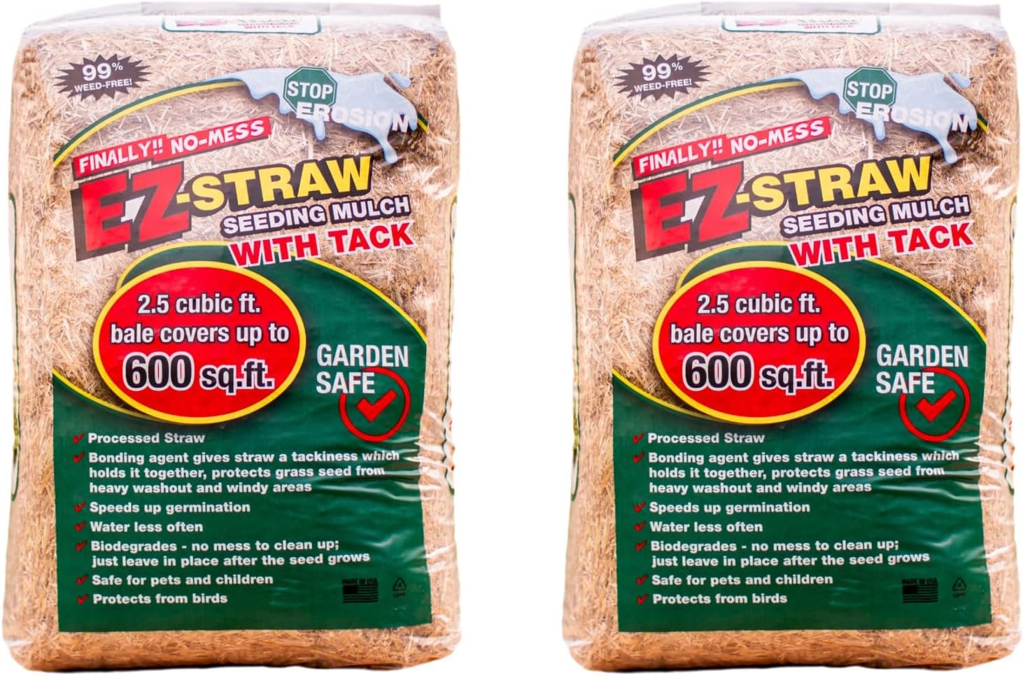 EZ STRAW MULCH 2.5CF Patio, Lawn & Garden