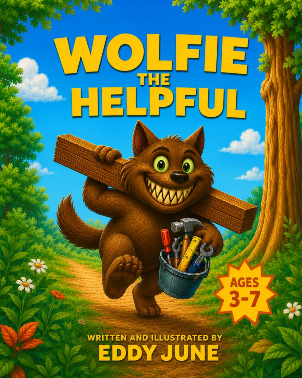 Wolfie the Helpful: A Rhyming Picture Book About Kindness and Courage