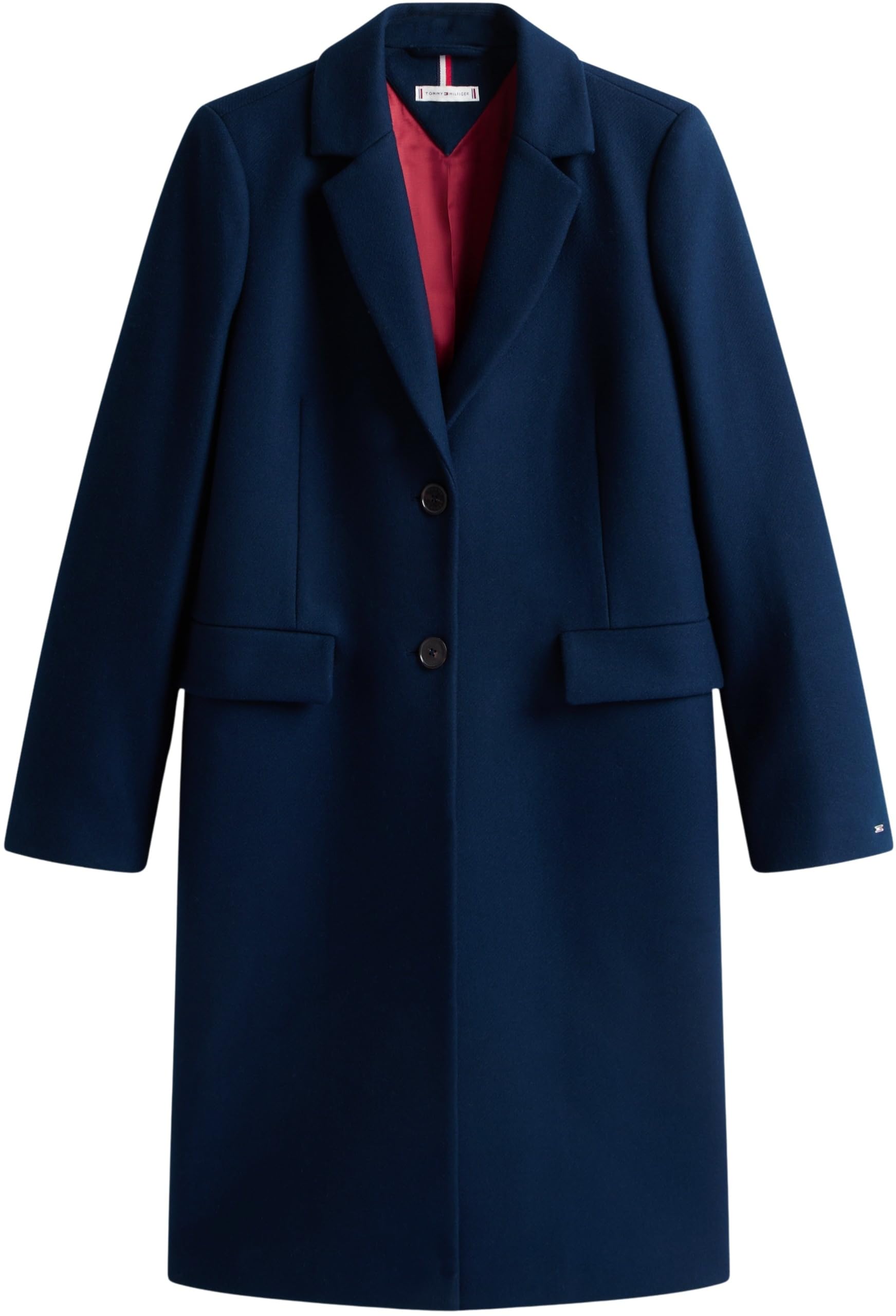 Tommy Hilfiger Manteau Femme Classic Wool Simple Boutonnage