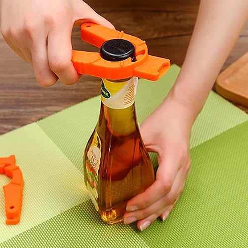 Miniatura 4 de Paquete de 3 abridores de botellas multifuncionales, abrelatas, torsión, sopa con lengüeta de tirar, para manos débiles, personas mayores, ancianos