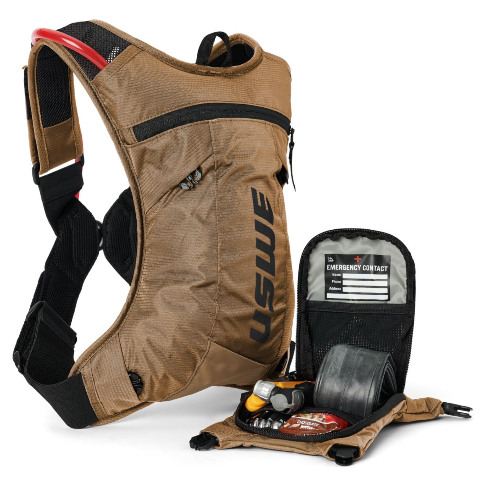 USWE MTB Hydro - Mochila de hidratación para Ciclismo, Bicicleta de montaña, E-MTB y Gravel, Mochila con Bolsa de Agua