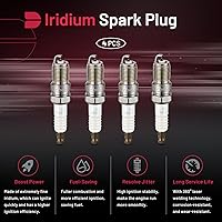 Vista 3 de BDFHYK Juego de 4 bujías de iridio compatibles con Focus Escape Transit Connect, compatibles con Mazda 3 Tribute, compatibles con Mercury Mariner