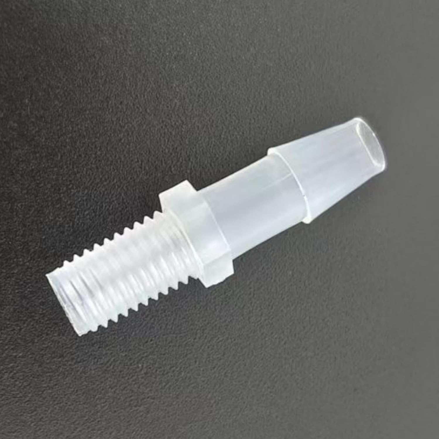 1/4-28UNF Male Threaded to Barbed Fittings Plastic Barbed Hose Connector Pipe Adpaters for Laboratory Biochemical Analytical Instruments Food Machinery 100PC/PK (4.8mm 3/16'' Extended)