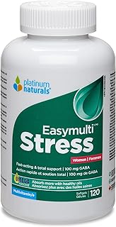 Platinum Naturals - Easymulti Pressure for Women, 120 Softgels - Women Vitamins Multivitamin for Adults - Pressure Relief for Adults - Calm Support and Mood Support Supplement - Concerns and Pressure Relief