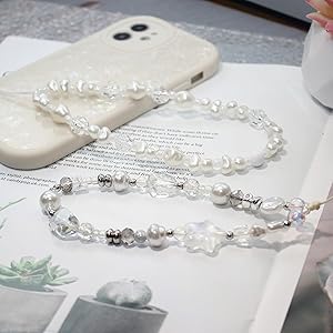 Amazon.com: CMVFYL Beaded Camera Wrist Strap, Cute Phone Charms