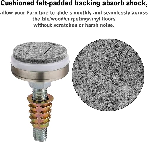 Miniatura 3 de Niveladores de muebles resistentes, niveladores ajustables para patas de muebles, patas niveladoras para mesas, sillas, armarios, sofá, elevador,