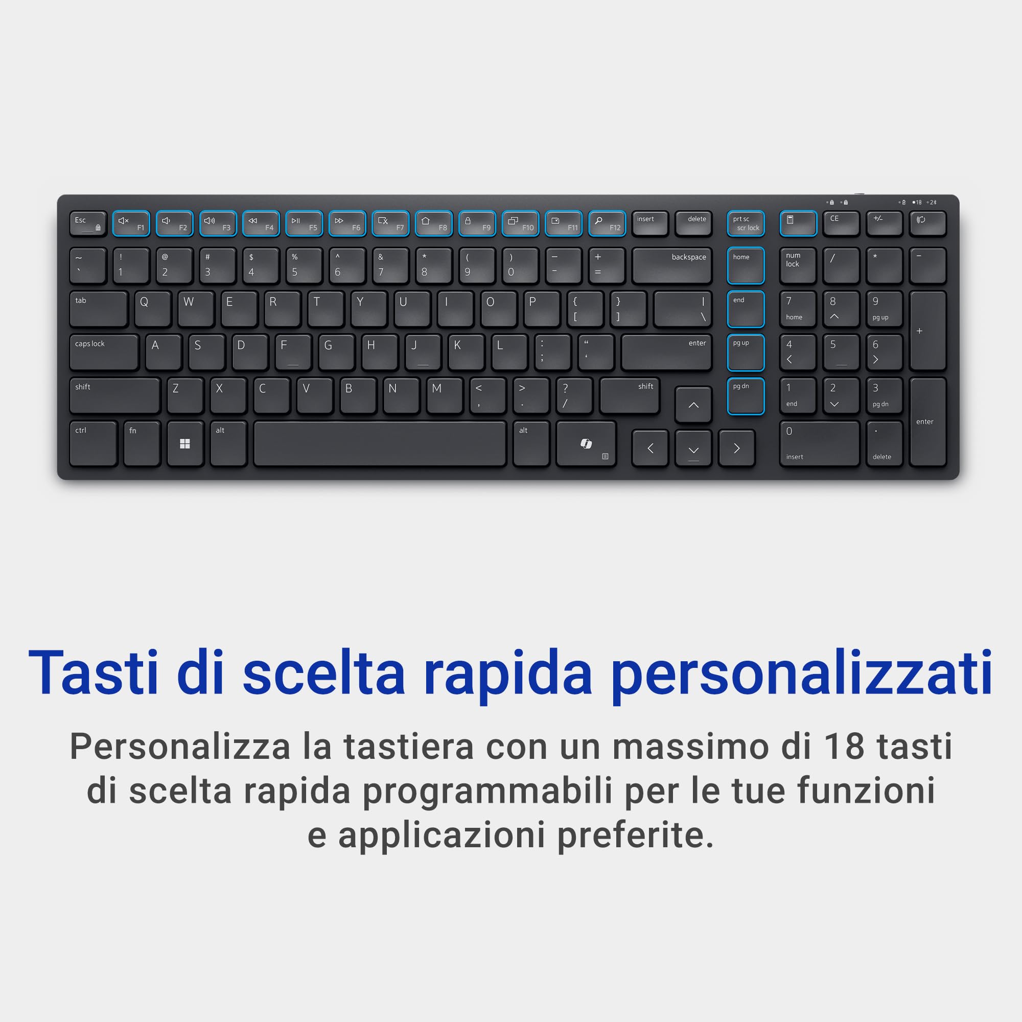 Dell Silent Keyboard and Mouse - KM555 - Italian (QWERTY)