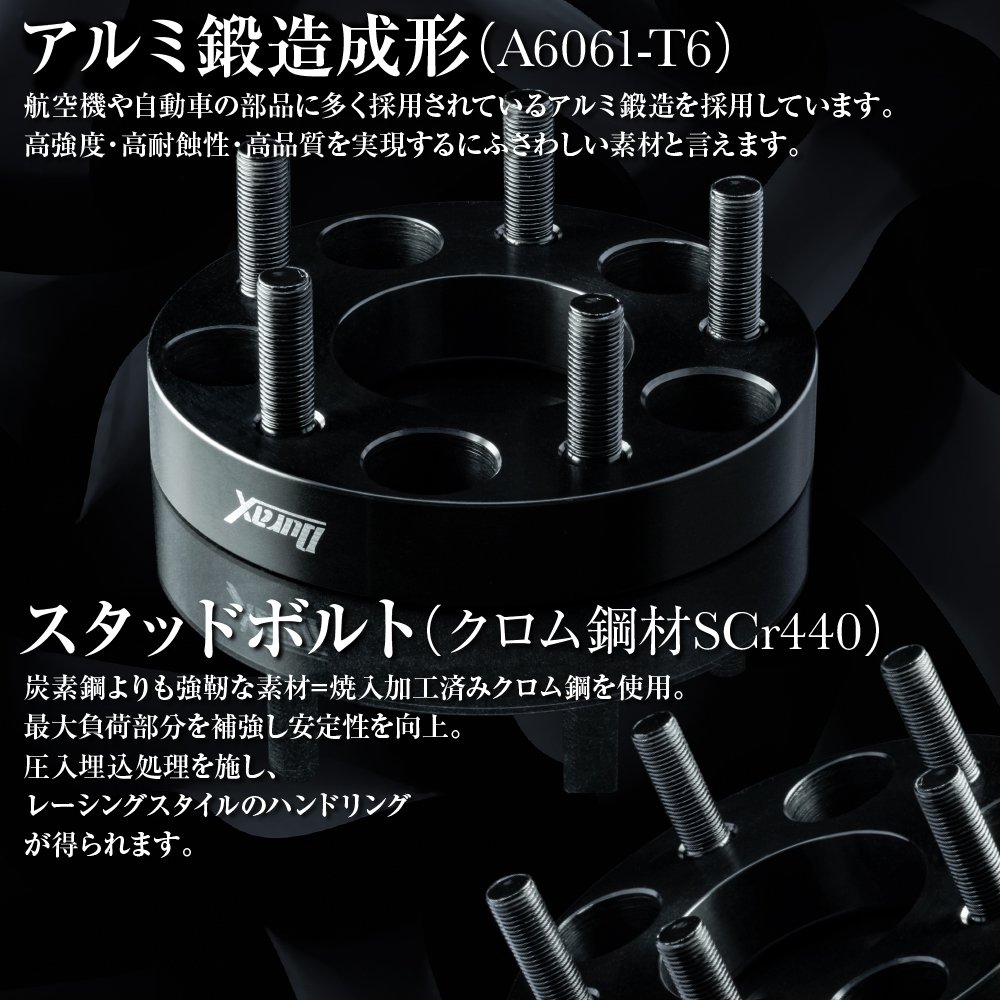 Amazon | SEIKOH ワイドトレッドスペーサー 2枚組 20mm ブラック PCD