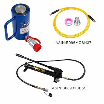 AMZCNC 10 Ton Single Acting Hydraulic Cylinder Ram, 4 Inch Stroke