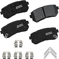 Vista 315 de Pastillas de freno traseras cerámicas Bendix Premium SBC1337 para Cadillac CTS 2014-2008, SRX 2016-2010, Chevrolet Camaro 2015-2010, Saab 9-4X 2011