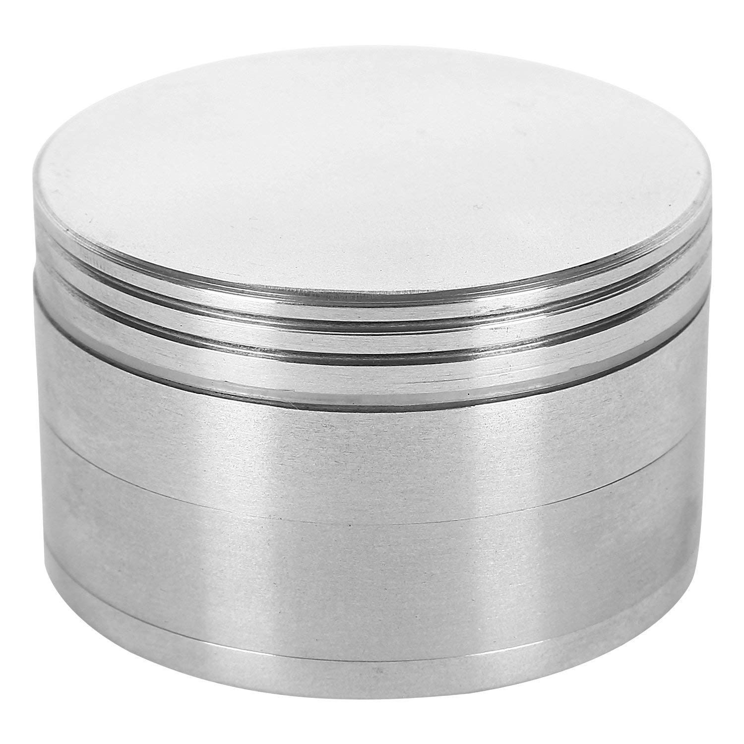 40mm Metal Herb Crusher Grinder with Honey Dust -Weed Grinder/Weed Crusher (Silver)-image-5