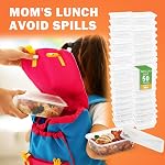 50-Pack Reusable Meal Prep Containers Microwave Safe Food Storage Containers with Lids,25 oz - 1 Compartment Take Out Disposable Plastic Bento Lunch Box to Go, BPA Free - Dishwasher & Freezer Safe