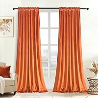 Vista 39 de Roslynwood Cortinas de terciopelo, decoración de hogar, verde azulado, para la sala, opacas y con aislamiento térmico, para comedor, fondo