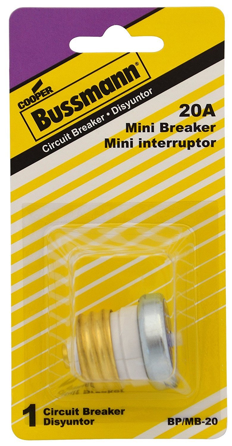Bussman BP/MB-20 20 Amp Mini Circuit Breaker