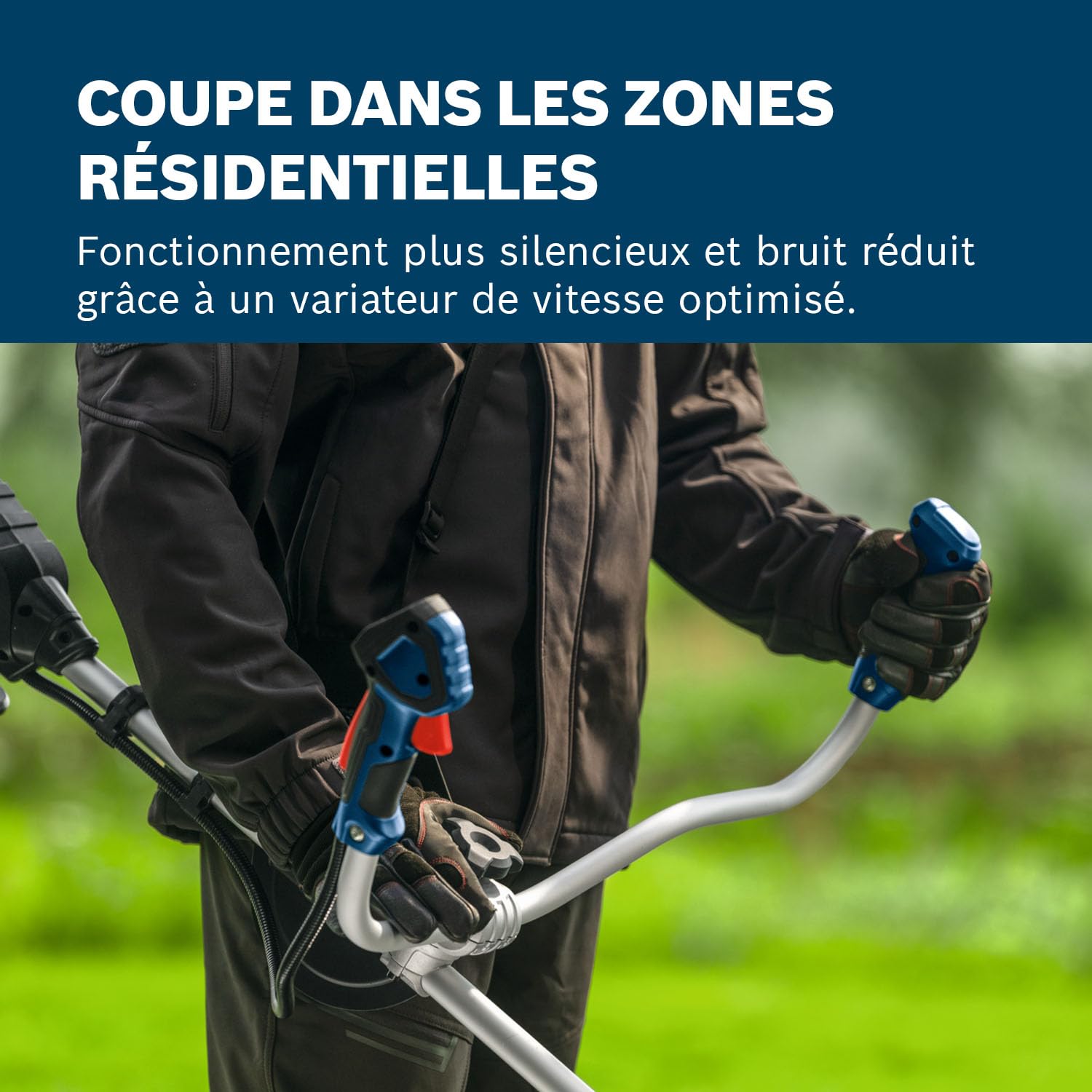 Bosch Pro Débroussailleuse sans-fil GFR18V-25 BH (moteur sans charbon 600 W, coupe à lame: 25 cm, coupe à ligne: 40 cm, sans batterie)