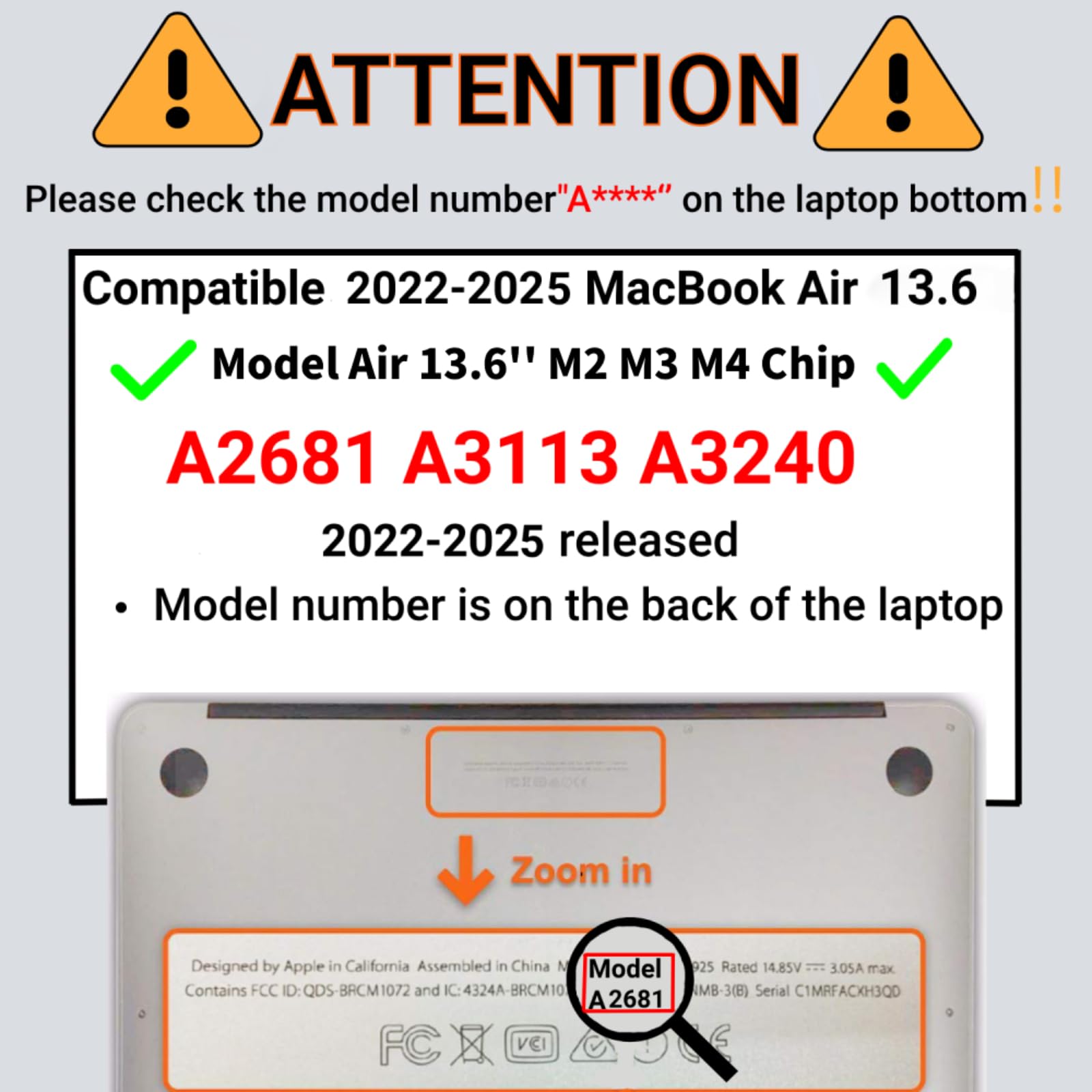 Coque pour MacBook Air 13/13,6 Pouces (M4/M3/M2, Modèles 2026-2021 A2681 3240 A3113), Graphique Étui Plastique et Housse de Clavier, idéal pour Le Travail, Les Voyages, Cœur léopard