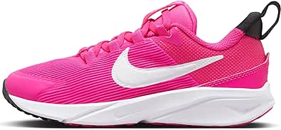 NIKE(ナイキ) [NIKE ナイキ] STAR RUNNER 4 NN PS【軽量】 キッズスニーカー DX7614 601 フィアスピンク/ホワイト/ブラック