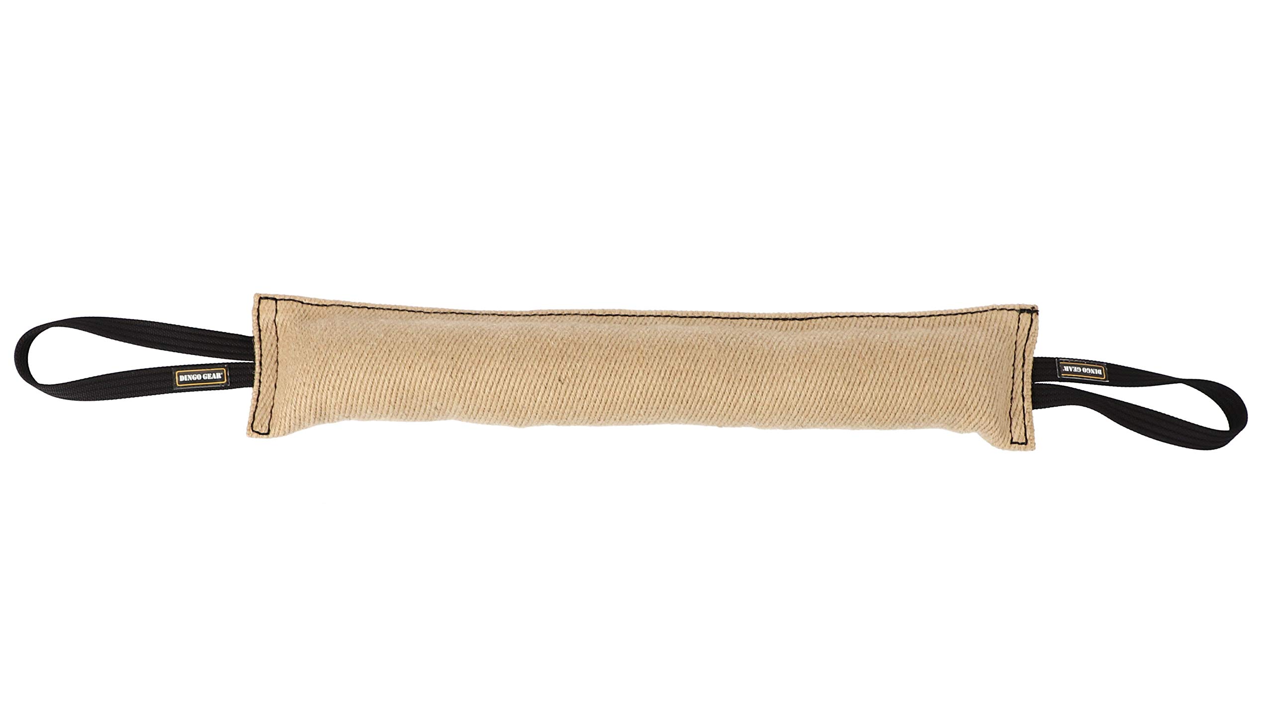 DINGO GEAR Bite Tug with 2 Handles Reinforced for Dog Training and Fun 60 x 8 cm, Jute
