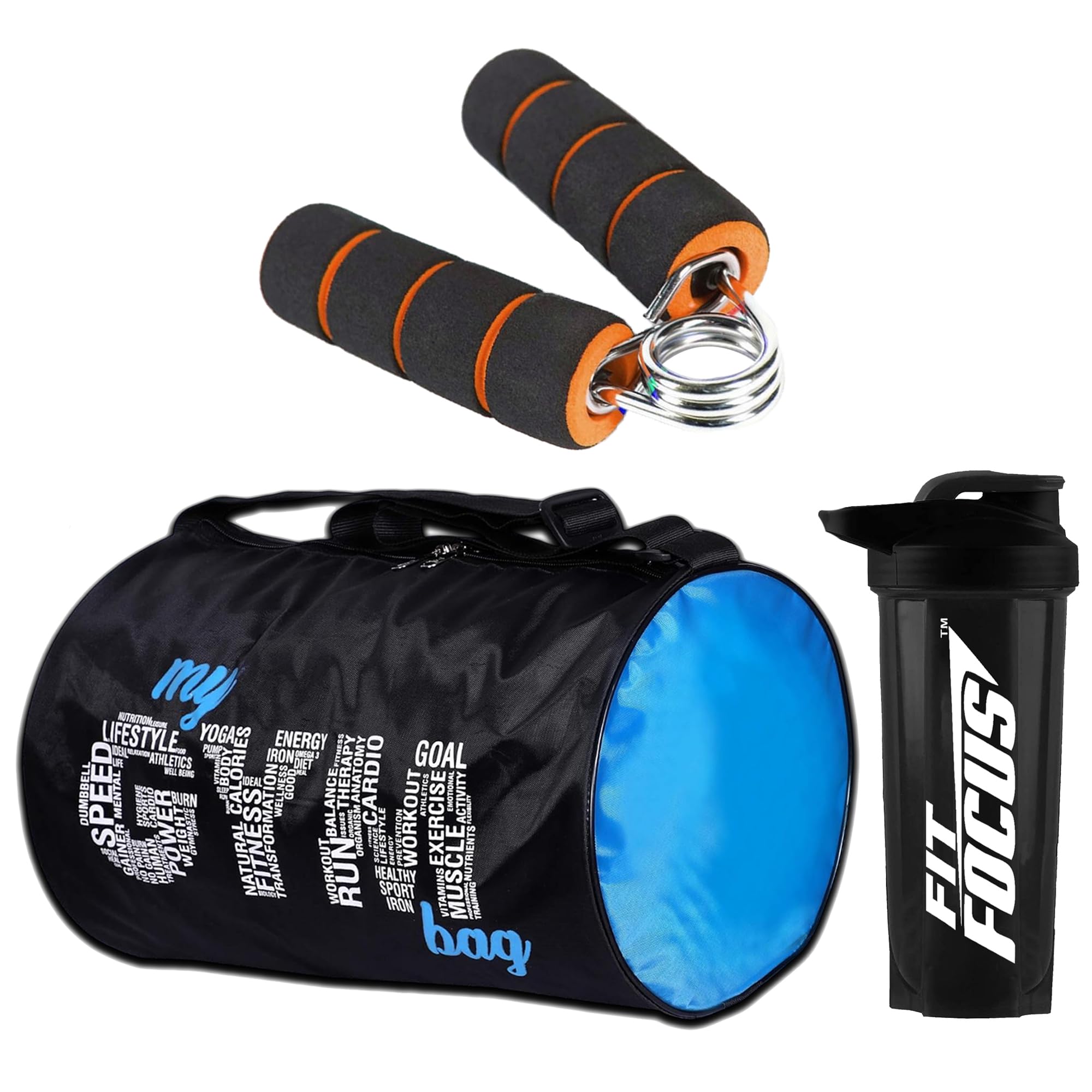 Gym Shaker for Men & Women Gym Bag with Shaker Bottle & Hand Gripper Exerciser for Men&Women Travel My Gym Bag Backpack for Men and Women Gym Workout Bag & Fitness Kit | 700 ml Shaker-image-20
