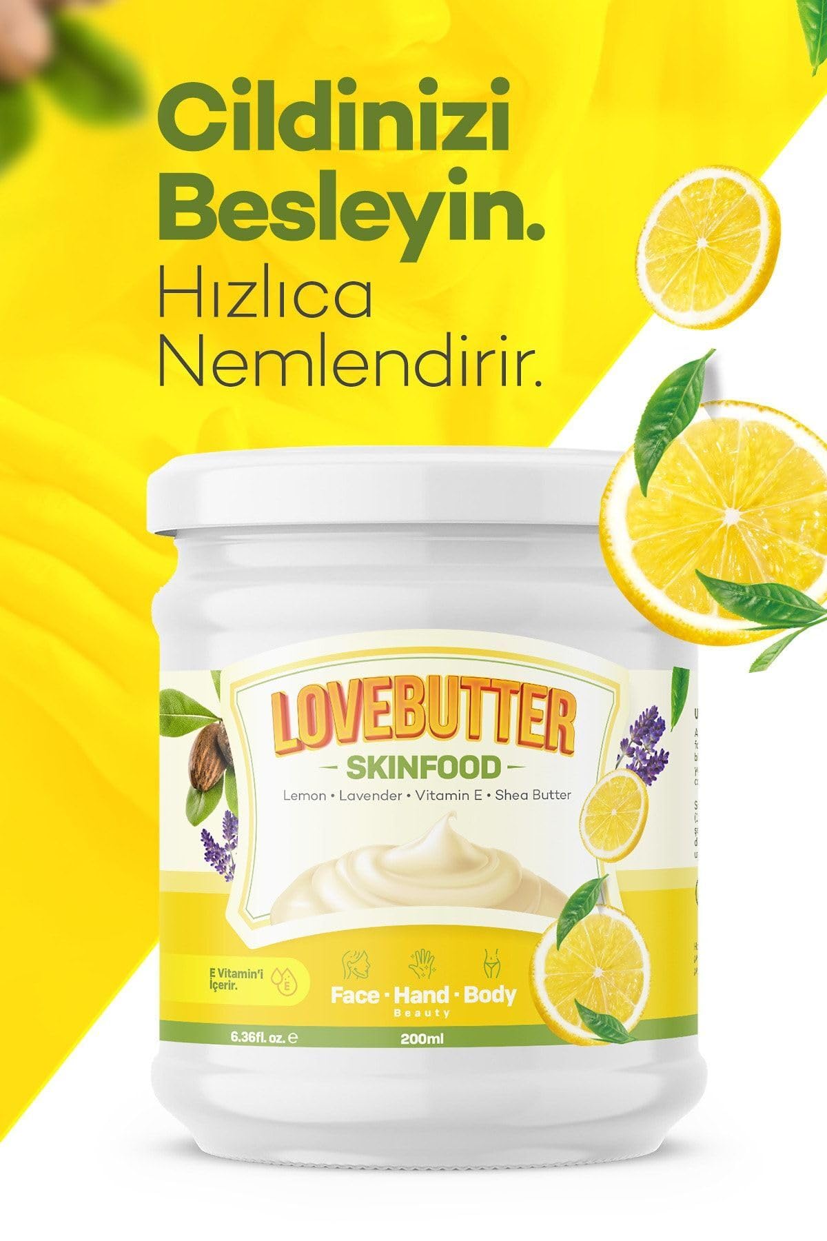 Yüz & El & Vücut Yoğun Nemlendirici Besleyici Krem Skın Food