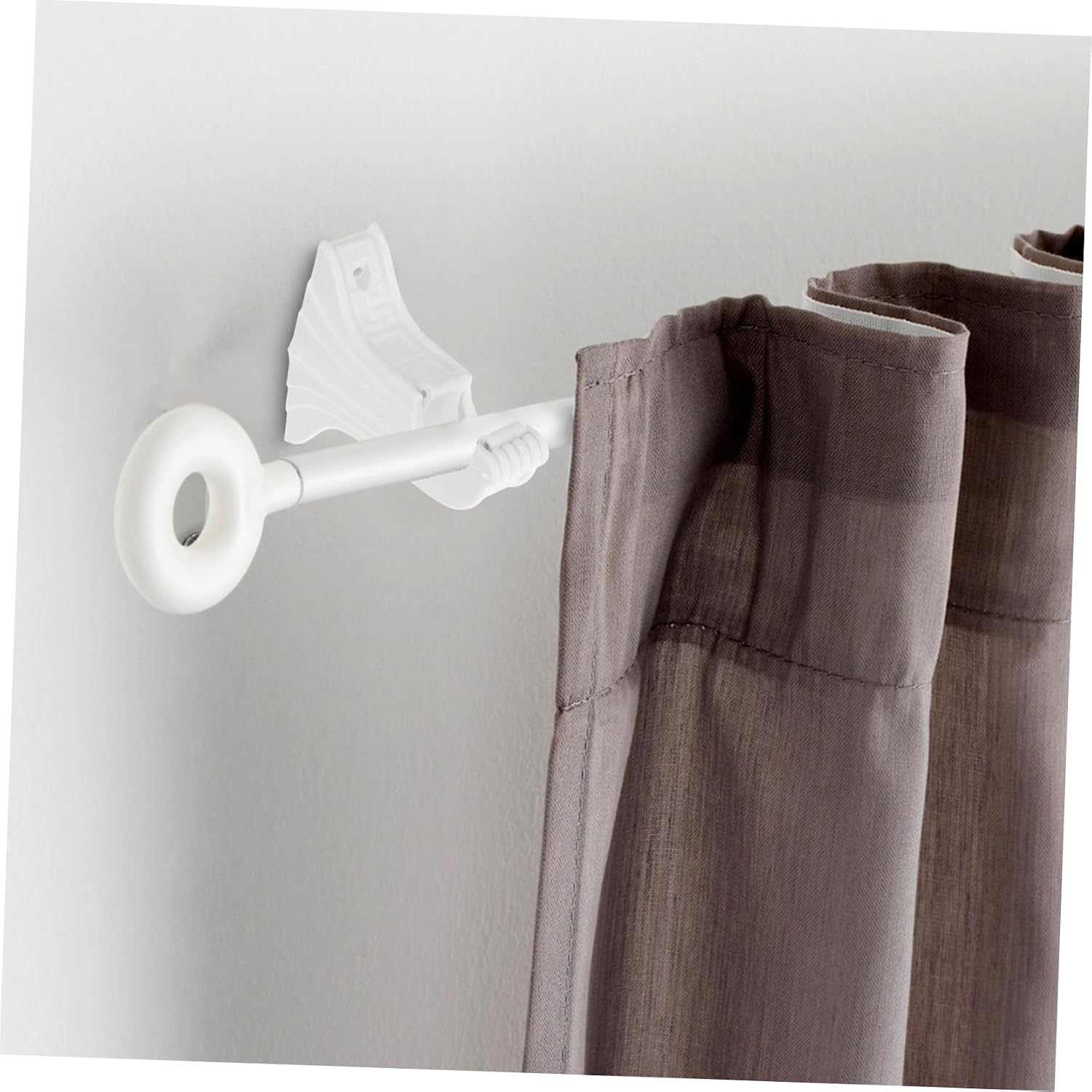 Cabilock 12pcs Curtain Rod Brackets Wall Mounted Support for Roman Poles Sturdy Holders for Vintage Home Decor Reliable Curtain Accessories