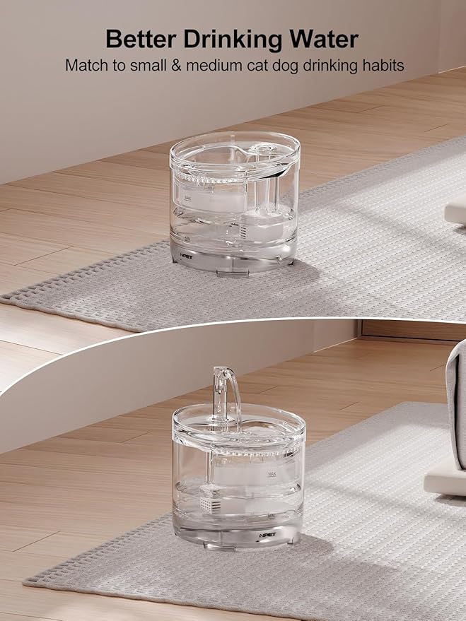 Fuente de Agua Automática para Gatos NPET WF050TP 1.5L con 4 Filtros miniatura 5