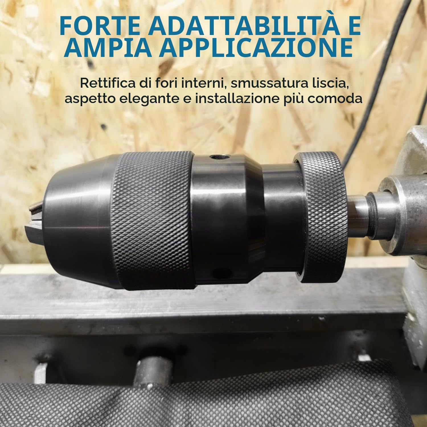 Mandrino per Trapano da 1-16 mm MK2 B16, Autoserrante in Acciaio per Trapano e Avvitatore, Accessorio per Macchine Portatili Resistente e Durevole, Adatto Anche per Torni