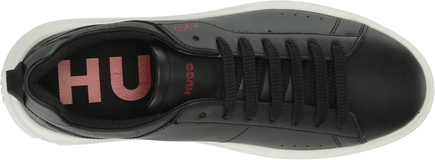 Hugo Mens Cupsole Leather Lace Up Sneaker