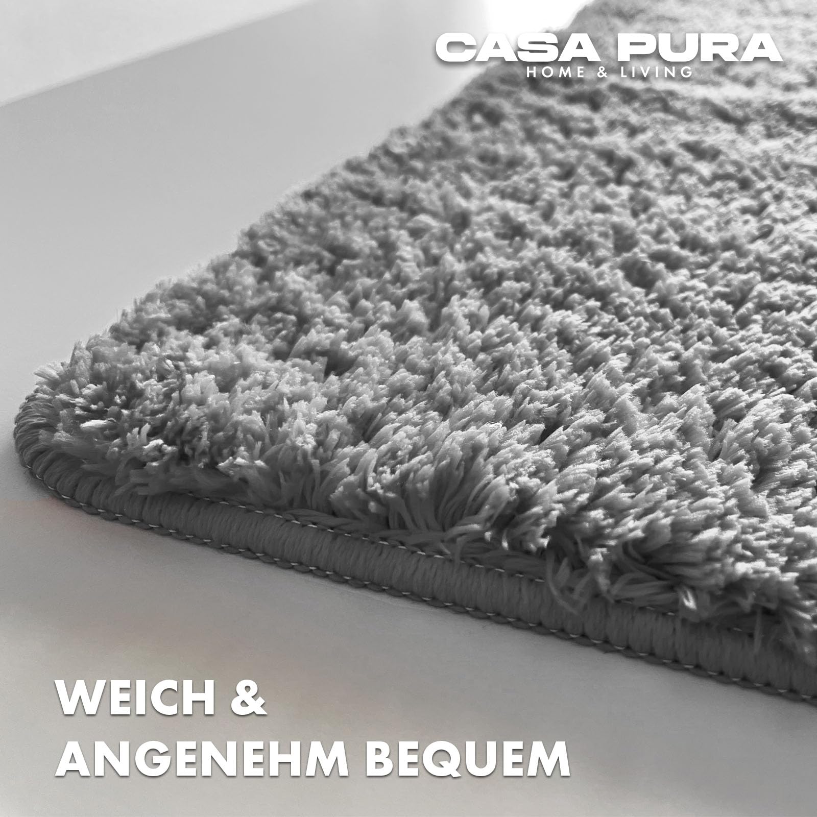 casa pura casa pura hoogpolige badmat Sky Soft