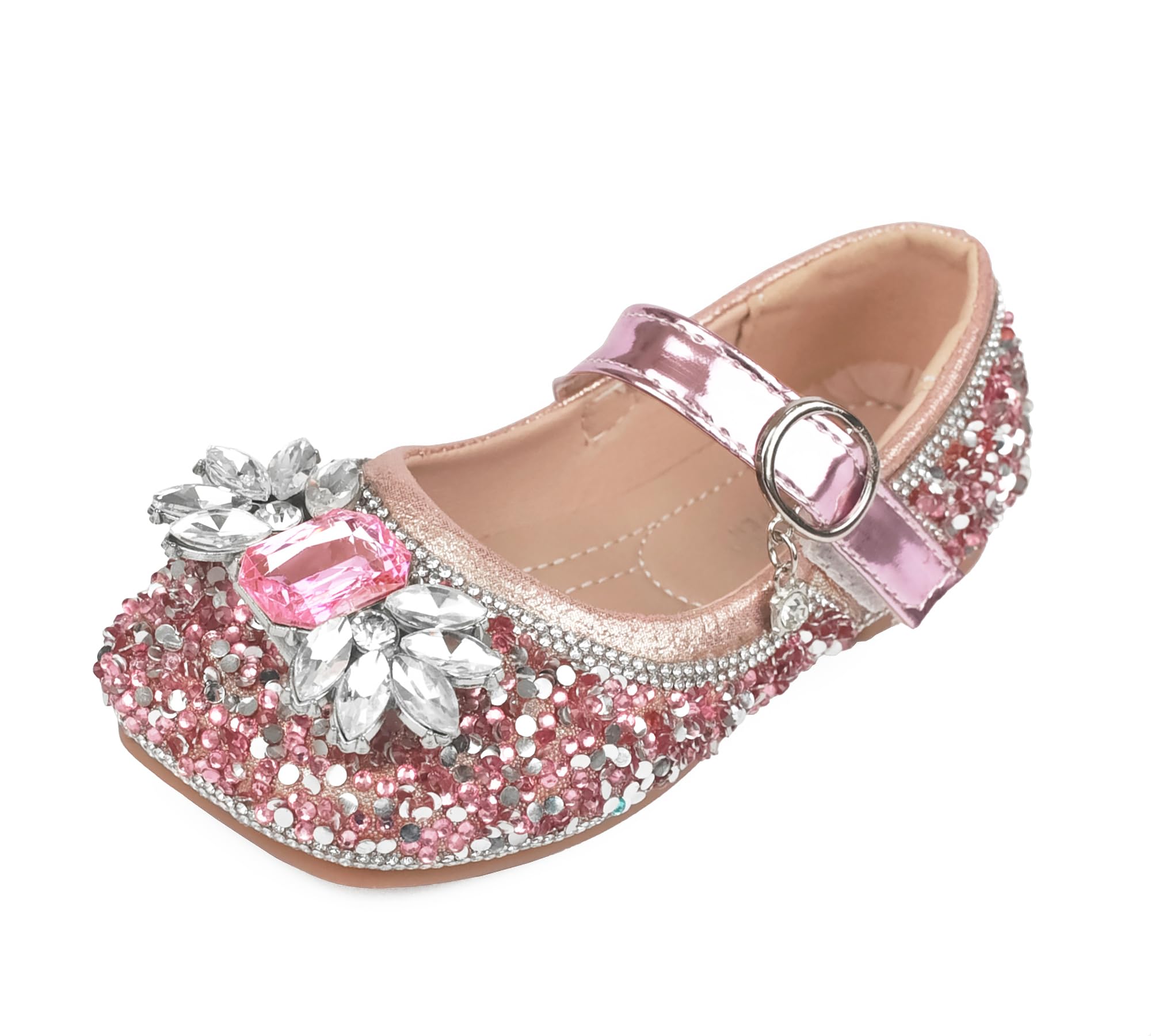 Zapatos de Princesa para Niñas con Lentejuelas Purpurinas para Disfraz, Fiestas, Bodas