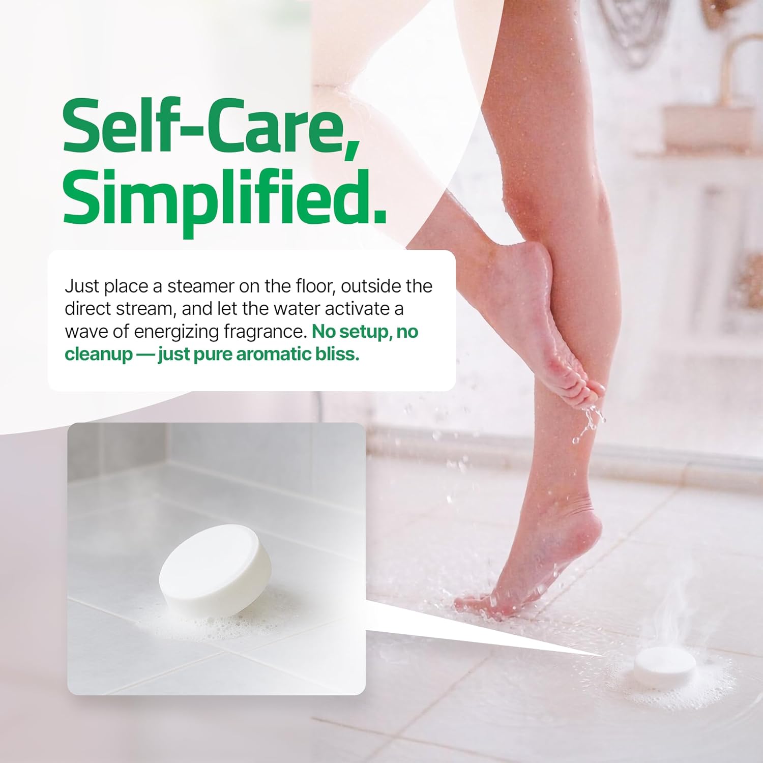 Shower Steamer with Eucalyptus Shower Bombs | 15 Extra Thick Tablets | Menthol Shower Steamers Aromatherapy | Self-Care and Body Restore Shower Steamer | Relaxing Vapor Shower Tablets by Perfa - Image 6