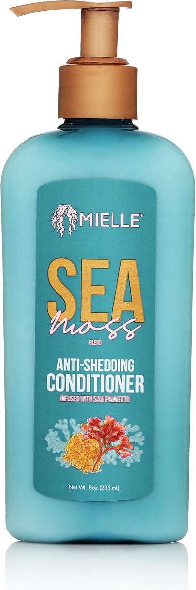 Sea Moss Anti-Shedding Hair Conditioner - Hydrating Conditioner for Dry Hair - Fortifies Strands for Reduced Shedding - Improves Look and Feel with One Use (8 Oz)