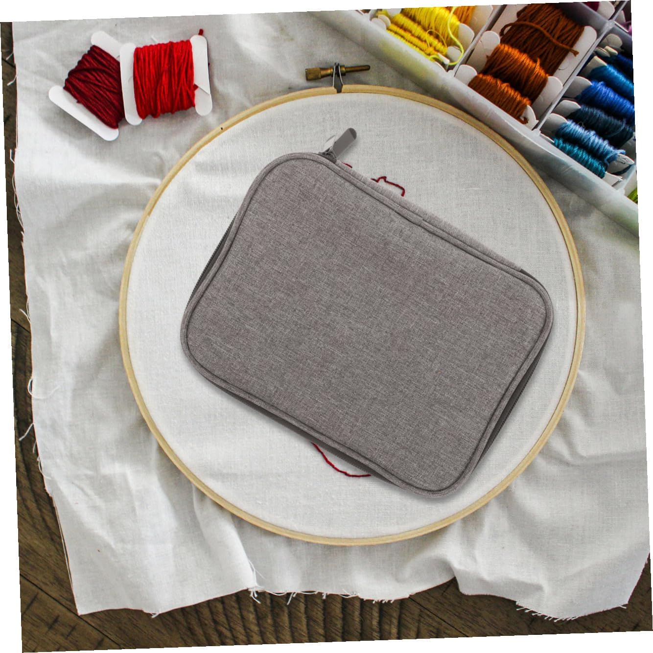 Holibanna Knitting Needle Set Oxford Storage Bag Large Capacity Ring Needle Case for Yarn Hooks