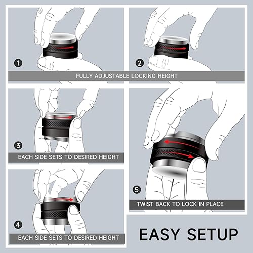 Miniatura 2 de MATOW Distribuidor de café y manipulador de 53 mm, nivelador de café de doble cabezal compatible con portafiltro Breville de 54 mm, profundidad