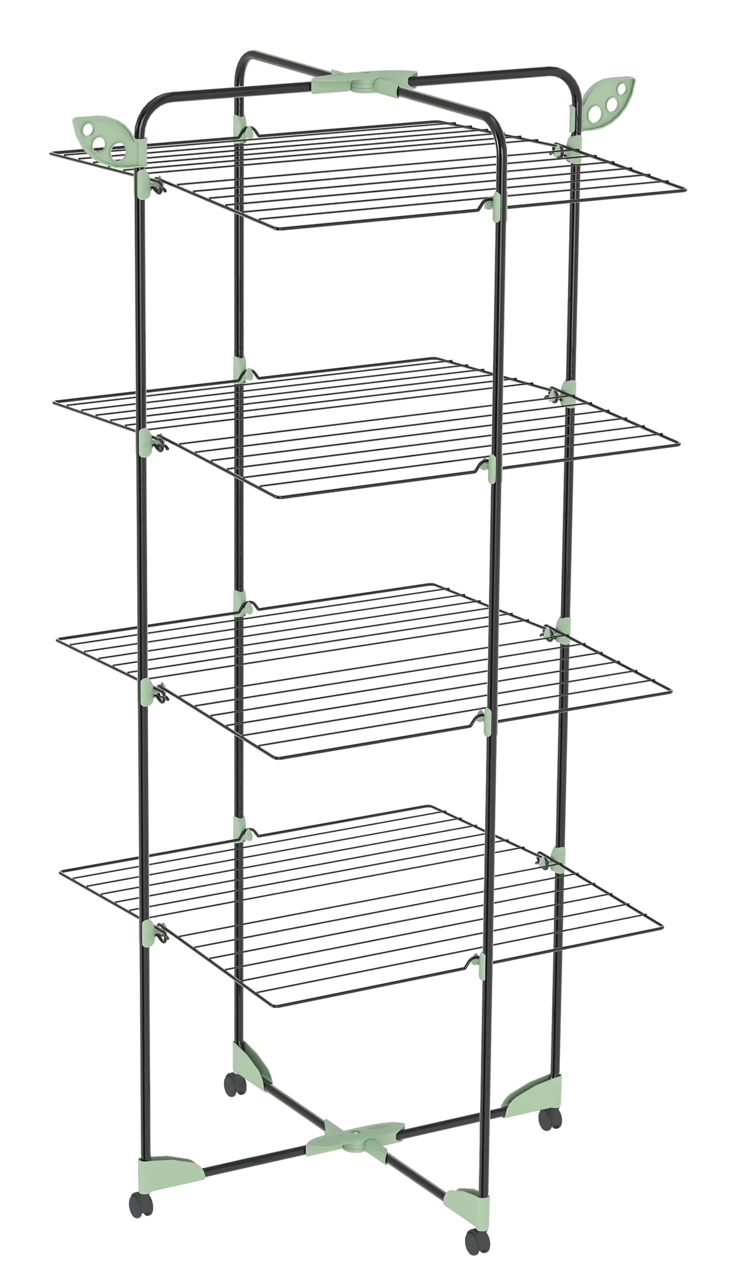Colombo Alpina Clotheshorse, Painted Steel, Plastic, Black