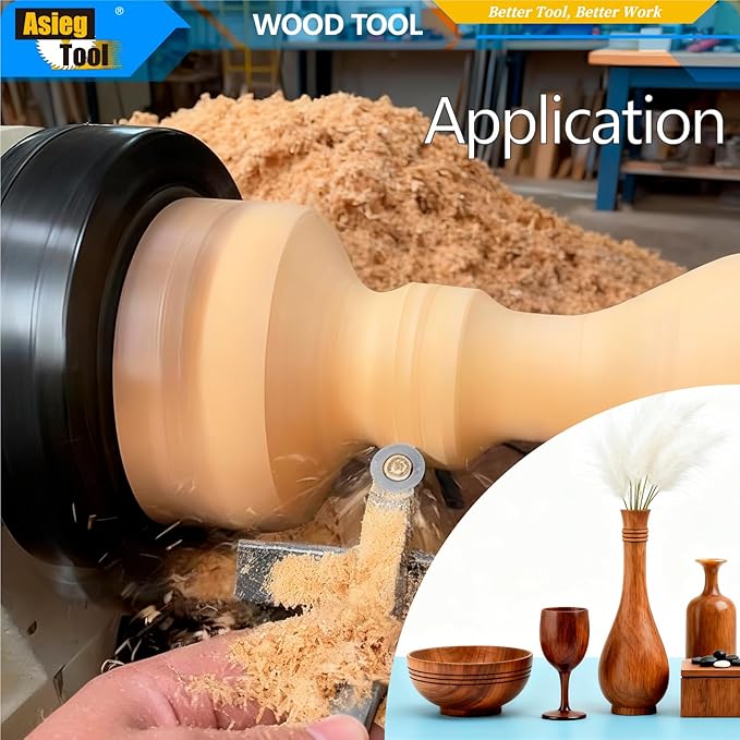 Herramienta de Torneado de Madera con Insertos de Carburo 8.9mm miniatura 6
