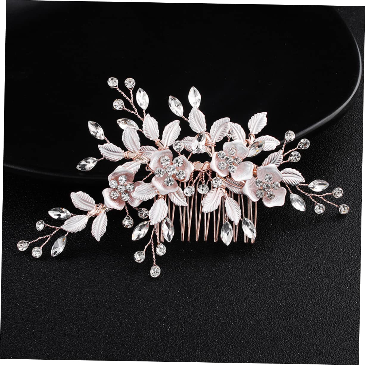Ipetboom 6pezzi Pettini Per Da Sposa Con Foglie e Fiori Accessori Eleganti Per Matrimoni Cerimonie e Occasioni Speciali Combinazione Di Pettine e Hairpin Per Look Sofisticati Hs Hs
