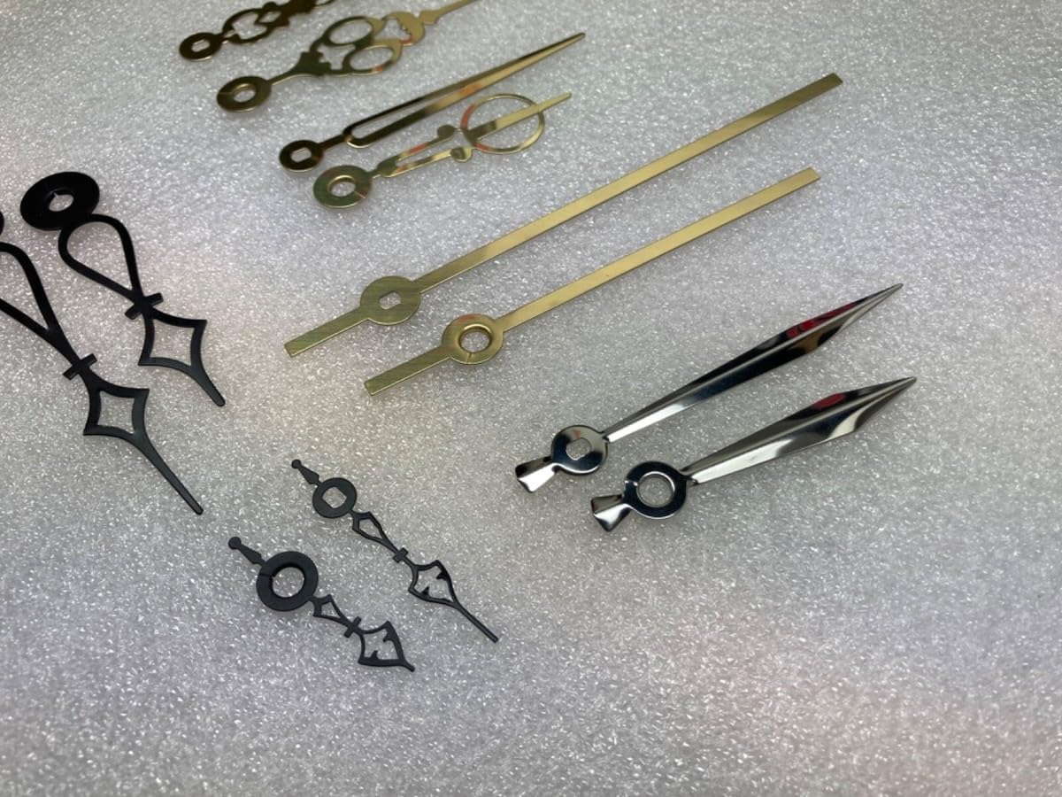 Replacement Part for Battery Clock Hand Set of 6 Pairs Assortment for The (I) Shaft DIY Clock Assembly Kit – Build Repair with Durable Parts and Precision Tools