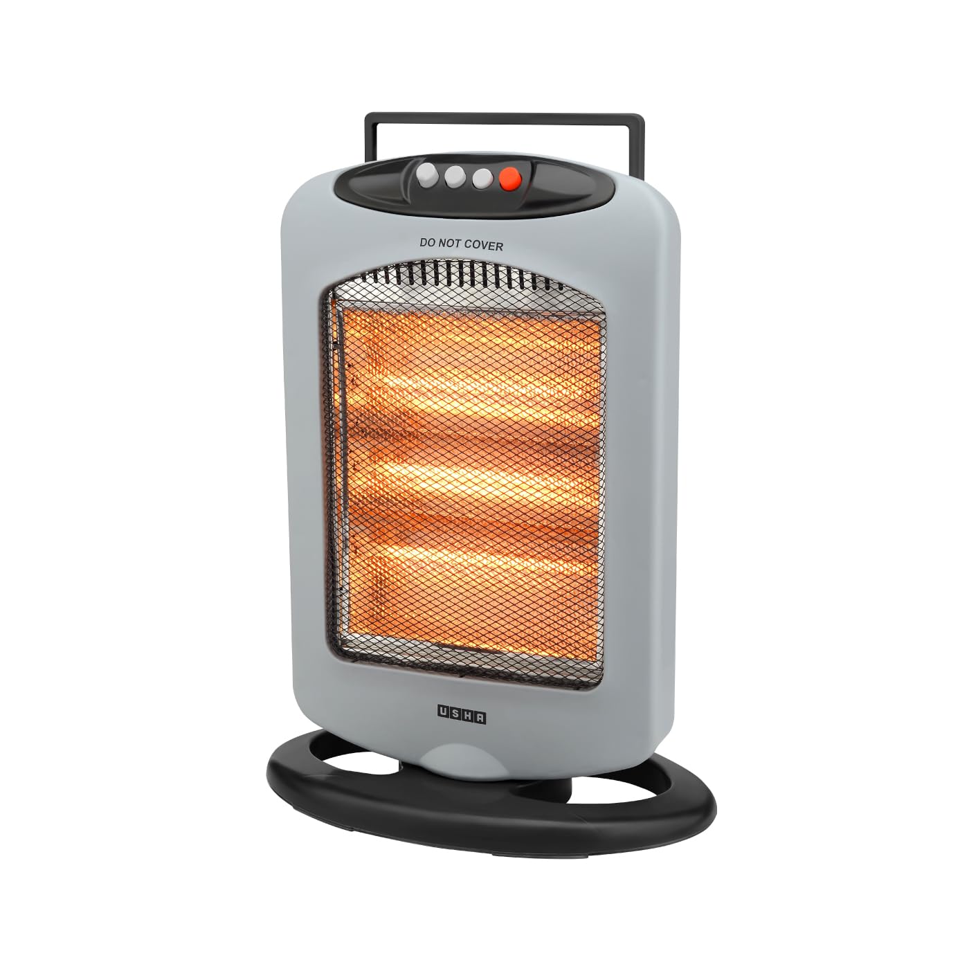 USHA 4003 1200 Watt 3 Rod Halogen Heater with Auto Oscillation Feature and Safety Mesh(Grey)-image-7