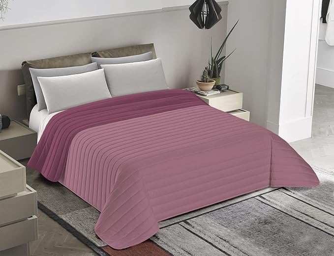 Copriletto Trapuntato LARA In Microfibra - Doppia Faccia, Primaverile/Estivo - Singolo, Matrimoniale, Piazza E Mezza - Foto 7