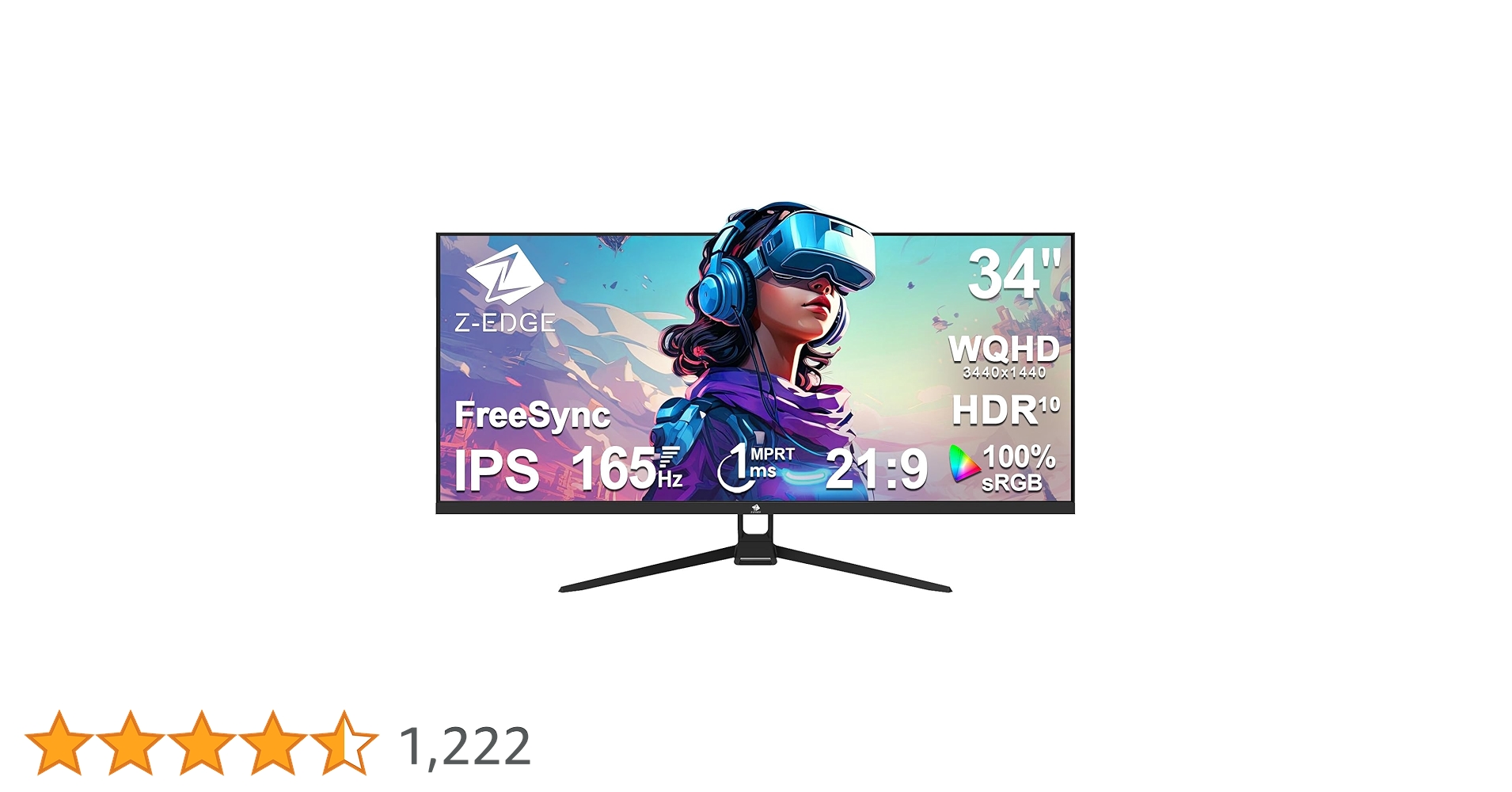 Z-EDGE(ゼロエッジ) 34インチ WQHD 165Hz1ms IPS Amazon.co.jp: Z Z