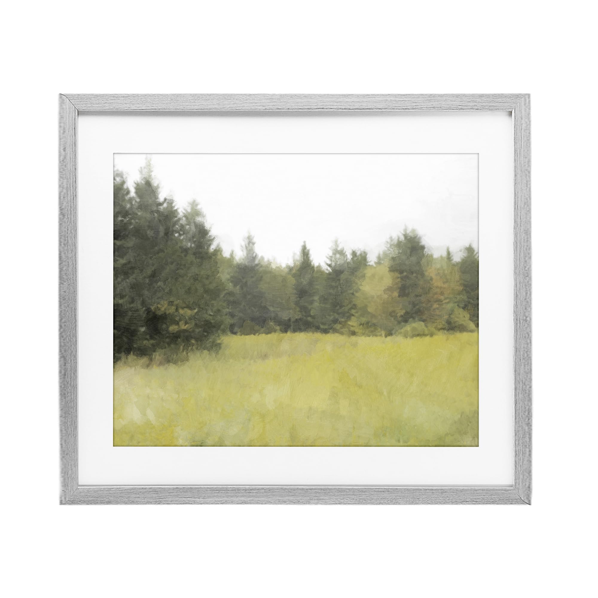 Stupell Industries 'The Forest's Vast Clearing', Framed Print Under Glass, Gray, 21 x 17 Inches, Easy to Hang and Sturdy, Made in USA, by Kim Curinga