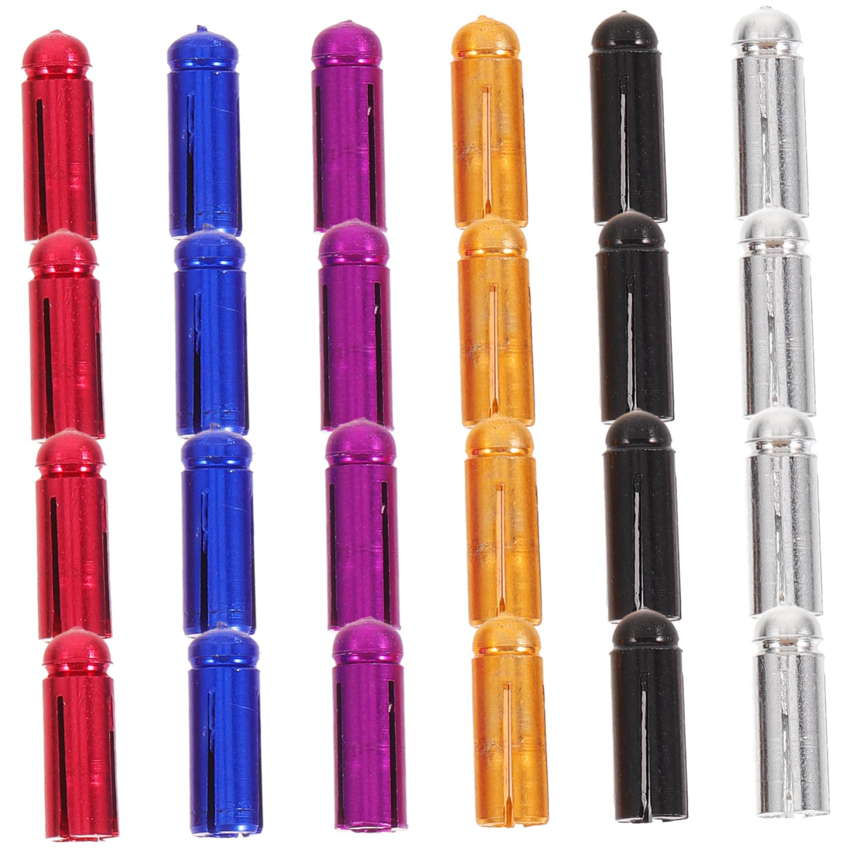 Parliky Aluminum Alloy Wing Corrector 24pcs Flight Accessories Set Dartboard Flight Protectors Wing Tail Protector Tool