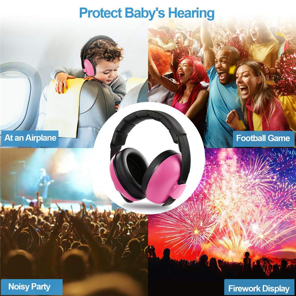 AUREUS Baby Ear Protection,Noise Cancelling Headphones for Kids for 0-3 Years Babies,Toddlers,Infant for Sleeping Airplane Concerts Theater Fireworks,Baby Earmuffs 3