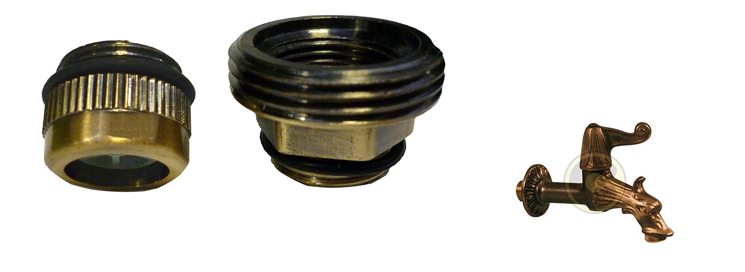 raccordo portagomma con areatore per rubinetto artistico fontana fontane